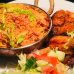 Chicken Tikka Biriyani And 4 Grilled Wings With Drinks